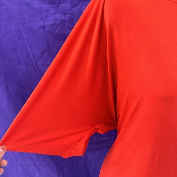 Long Tall Sally pumpkin tie front top - Picture 5 of 5